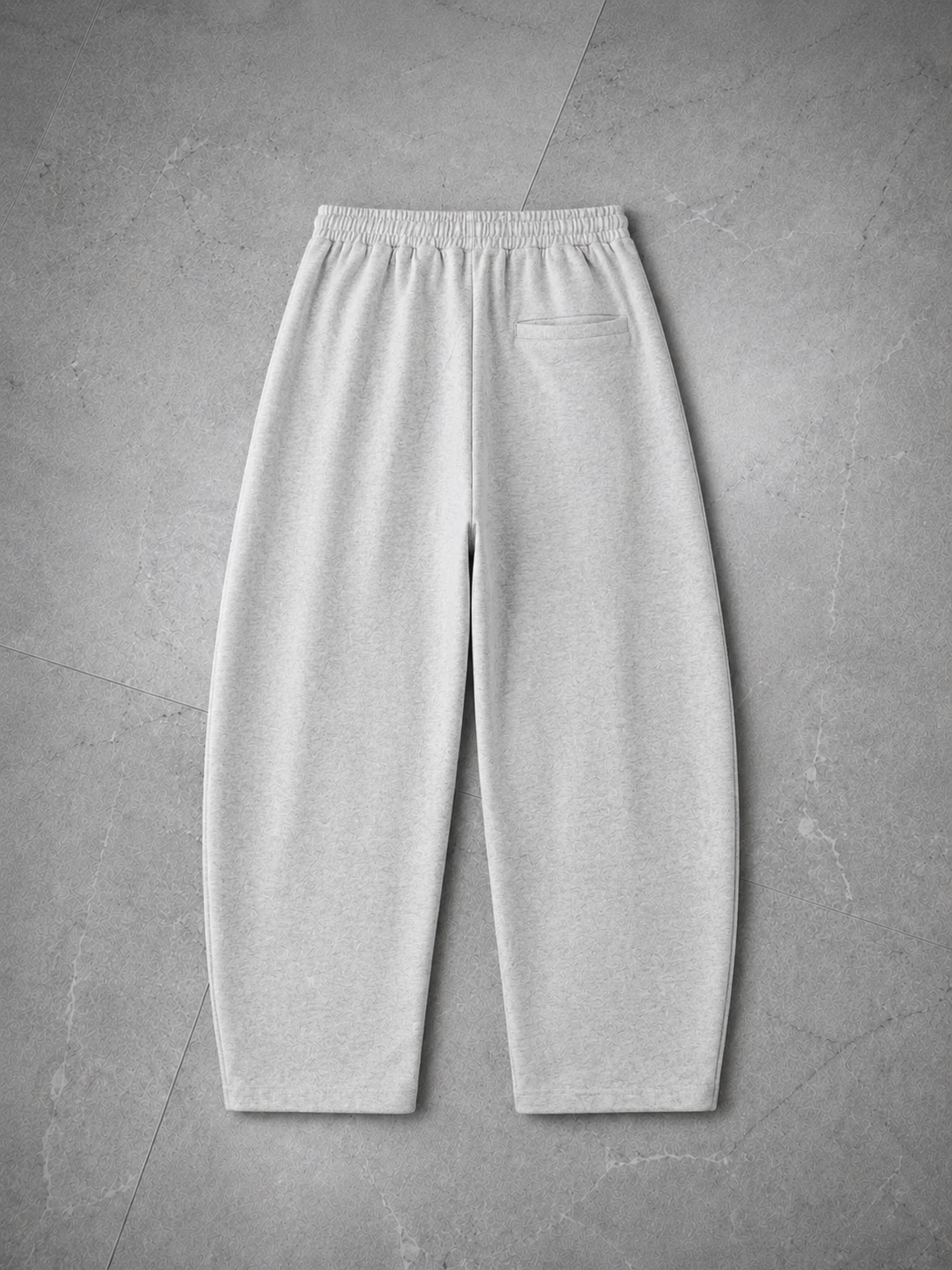 Heavyweight Barrel Leg Sweatpants — Flower Gray