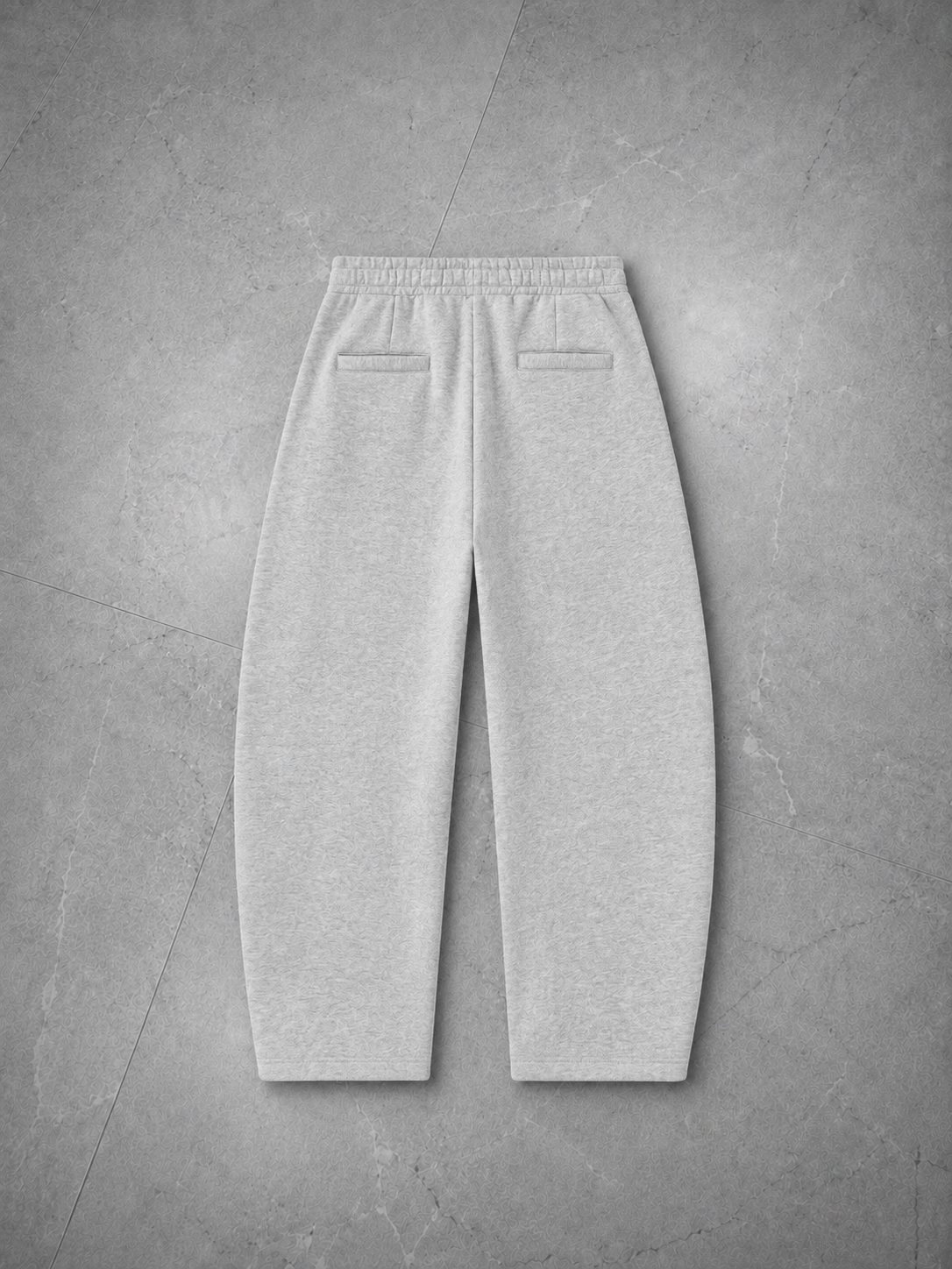 Barrel Leg Sweatpants — Flower Gray
