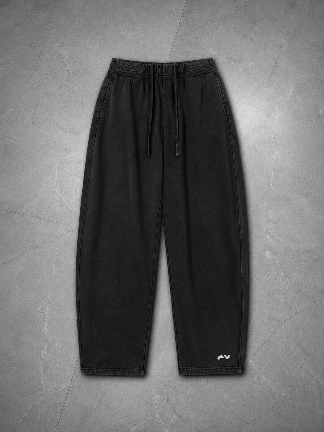 Vintage Wash Sweatpants — Black