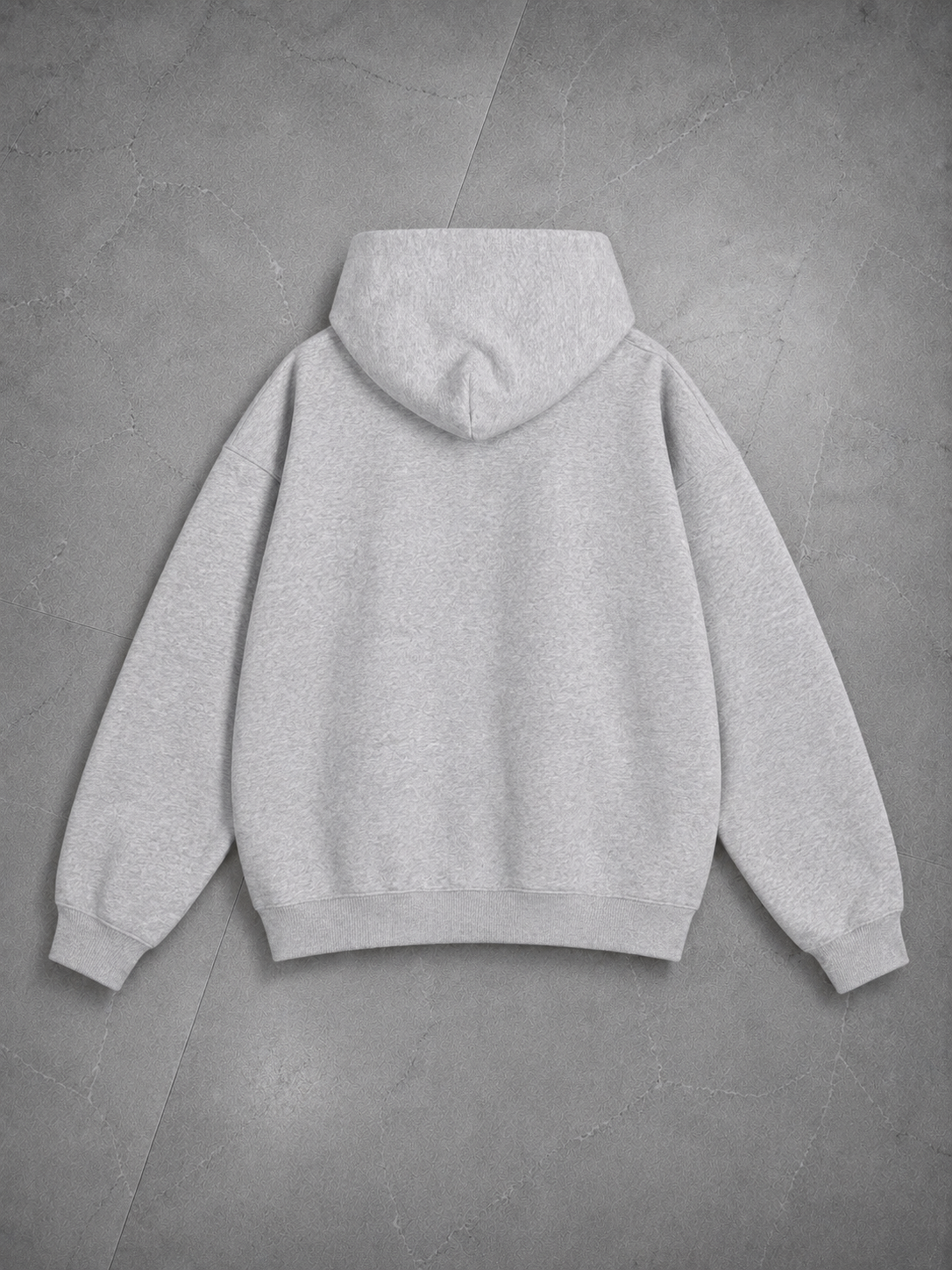 Essential Heavyweight Hoodie — Flower Gray
