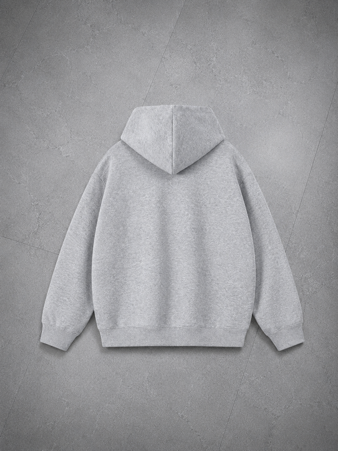 Essential Heavyweight Zip Hoodie — Flower Gray