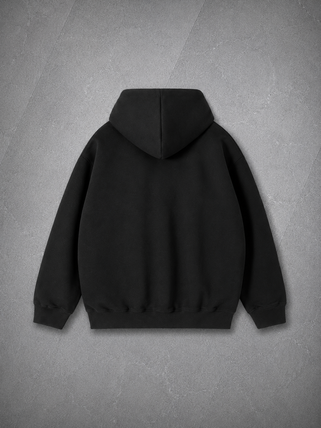 Essential Heavyweight Zip Hoodie — Black